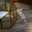 Eleganckie Srebrny Rhinestone Cyrkon Ślub Tiara 2022 Stop Ozdoby Do Włosów Ślubne