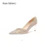 Charming Silver Rhinestone Pearl Leather Wedding Shoes 2026 8 cm Stiletto Heels Pointed Toe Wedding Pumps High Heels