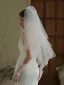 Élégant Blanche Fait main Noeud Mariage La Mariée Gants Mariage Voile De Mariée 2025 Tulle