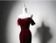 Modest / Simple Burgundy Velvet Evening Dresses 2024 Trumpet / Mermaid Off-The-Shoulder Short Sleeve Backless Floor-Length / Long Evening Party Formal Dresses