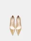 Schöne Khaki Büro OL Lackleder Spitzschuh Pumps 2026 Leder 10 cm Stilettos Hochhackige
