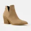 Mote Brun Høst Vinter Leopard Print Boots Dame 2023 Gateklær 8 cm Tykk Hæler Spisse Boots Høyhælte