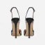 Sexy Purple Evening Party Sequins Womens Sandals 2024 10 cm Stiletto Heels Pointed Toe Sandals High Heels