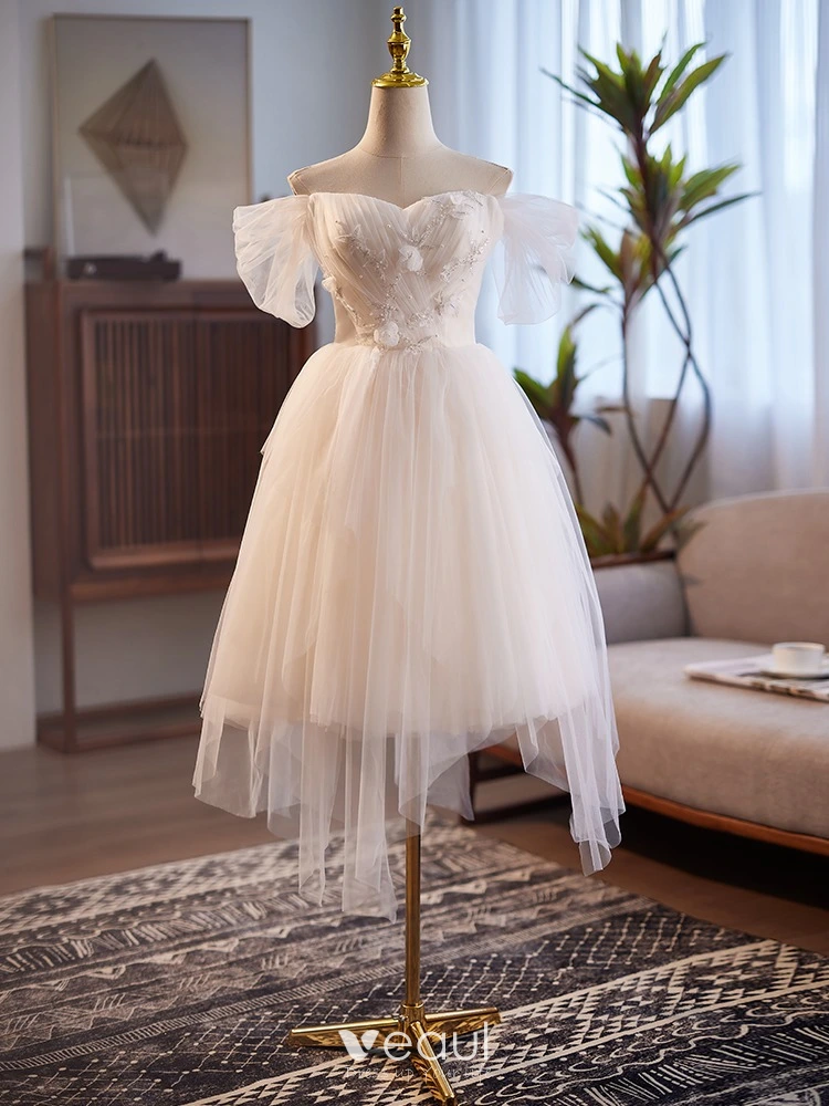 short white beaded wedding dress Beaded Fringe Wedding Dress 51040 | Short