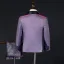 Fashion Bling Bling Purple 5-piece Glitter Rhinestone Long Sleeve Boys Wedding Suits 2025