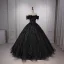High-end Sky Blue Beading Pearl Sequins Tassel Prom Dresses 2026 Ball Gown Off-The-Shoulder Sleeveless Backless Floor-Length / Long Formal Dresses