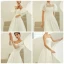 Elegant High-end Ivory Prom Dresses 2022 A-Line / Princess Strapless Short Sleeve Backless Floor-Length / Long Prom Formal Dresses