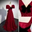 Bling Bling Burgundy Sequins Evening Dresses 2023 A-Line / Princess V-Neck Bow Short Sleeve Backless Floor-Length / Long Evening Party Formal Dresses