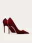 Chic / Beautiful Red Evening Party Suede Pumps 2026 Leather 10 cm Stiletto Heels Pointed Toe Pumps High Heels