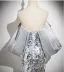Scintillantes Argenté Paillettes Robe De Soirée 2025 Trompette / Sirène De l'épaule Sans Manches Dos Nu Train De Balayage Soirée Robe De Ceremonie