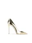 Sexy Gold Evening Party Pumps 2024 Leather 10 cm Stiletto Heels Pointed Toe Pumps High Heels