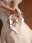Elegant White Pearl Satin Wedding Shoes 2025 High Heels 6 cm Stiletto Heels Pointed Toe Wedding Heels