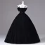 Vintage Negro Rhinestone Vestidos de gala 2026 Ball Gown Spaghetti Straps Manga Corta Sin Espalda Tul