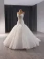 Haut de Gamme Blanche Fait main Perlage Paillettes Trompette / Sirène Robe De Mariée 2024 Bustier Sans Manches Dos Nu Tribunal Train Mariage