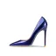Chic / Belle Bleu Roi Cuir Verni Bureau OL Escarpins 2022 Cuir 10 cm Talons Aiguilles À Bout Pointu Escarpins Talons Hauts