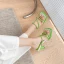 Chic / Beautiful Green Street Wear Summer Womens Sandals High Heels 2022 10 cm Stiletto Heels Open / Peep Toe Sandals