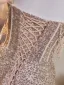 Bling Bling Champagne Beading Sequins Prom Dresses 2024 A-Line / Princess Off-The-Shoulder Short Sleeve Backless Floor-Length / Long Prom Formal Dresses