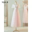 Simple Rougissant Rose Paillettes Robe Demoiselle D'honneur 2024 Princesse Manches Courtes Dos Nu Longue