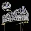 Glitter Goud Rhinestone Zirkonium Bruids Haaraccessoires 2024 Legering Huwelijk Accessoires
