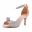 Sexy Multi-Couleurs Faux Diamant Soirée Sandales Femme 2023 Bride Cheville 7 cm Talons Aiguilles Peep Toes / Bout Ouvert Sandales Talons Hauts