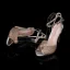 Sexy White Pearl Rhinestone Wedding Shoes 2023 Ankle Strap 11 cm Stiletto Heels Open / Peep Toe Wedding Sandals High Heels
