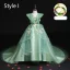 Flower Fairy Sage Green Appliques Lace Flower Birthday Flower Girl Dresses 2024 Ball Gown V-Neck Bell sleeves Court Train Flower Girl Dresses