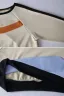 Confortable Femme Tomber Kaki Ample Sweats 2021 Encolure Dégagée Désinvolte Hiver Coton Manches Longues Patchwork Hauts