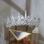 Charmant Zilveren Kristal Rhinestone Huwelijk Tiara 2022 Zirkonium Legering Bruids Haaraccessoires