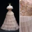 Charming Champagne Beading Sequins Evening Dresses 2022 A-Line / Princess Ruffle Off-The-Shoulder Sleeveless Backless Floor-Length / Long Formal Dresses