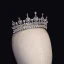 Baroque Silver Rhinestone Alloy Tiara 2022 Wedding Bridal Hair Accessories