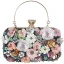 Flower Fairy Ocean Blue Pearl Rhinestone Sequins Prom Clutch Bags 2024