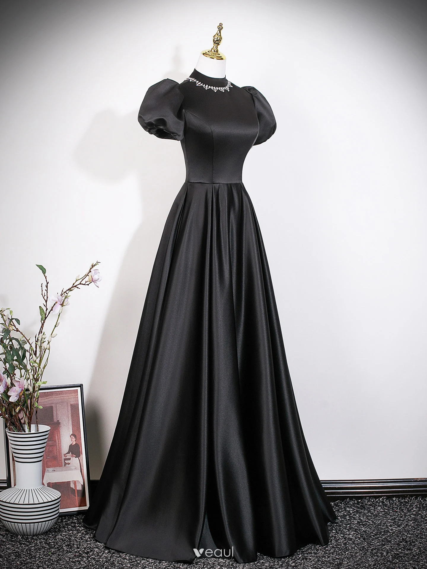 audrey hepburn long black dress Audrey Hepburn Black Dress main image 1