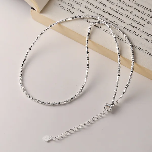 Modest / Simple Silver Sterling Silver Necklaces Accessories 2023