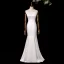 High-end Fashion White Appliques Wedding Dresses 2026 Trumpet / Mermaid Strapless Sleeveless Backless Sweep Train