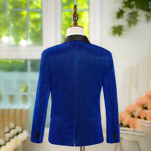 Royal Blue 6-piece Long Sleeve Boys Wedding Suits 2025 Body Jewellery Coat Pants Shirt Tie Vest Wedding