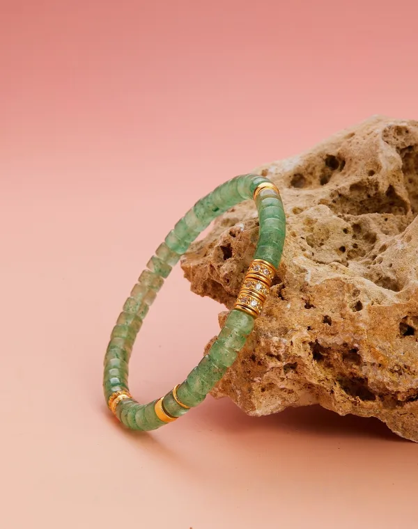 Mode Vert Cendré Fait main Cristal Naturel Bracelets Accessorize 2025