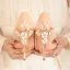 Classic Gold Prom Pumps 2022 Metal Flower Rhinestone 10 cm Stiletto Heels Pointed Toe Pumps High Heels