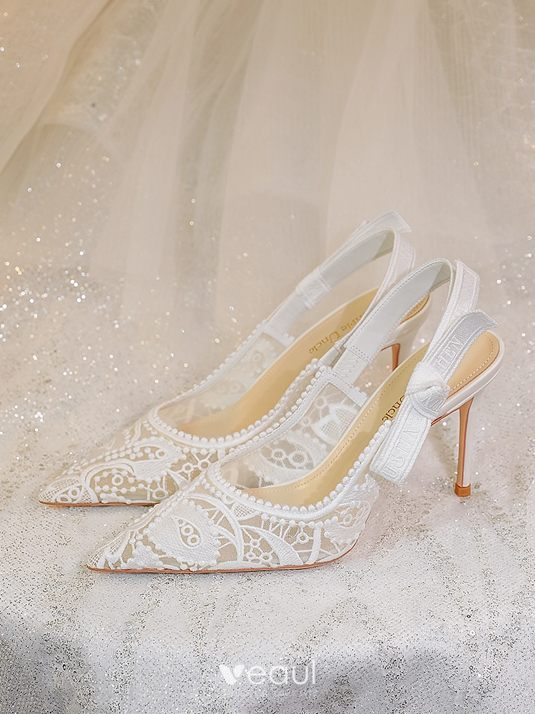30 Chic Lace Wedding Shoes Ideas To Swoon Over - Weddingomania
