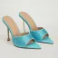 Fashion Summer Pool Blue Street Wear Casual Womens Sandals 2022 Rhinestone 11 cm Stiletto Heels Open / Peep Toe Sandals High Heels