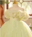 Chic / Beautiful Sage Green Sequins Birthday Flower Girl Dresses 2023 Ball Gown Ruffle Off-The-Shoulder Short Sleeve Backless Floor-Length / Long