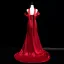 Sexy Burgundy Satin Evening Dresses 2025 A-Line / Princess Off-The-Shoulder Short Sleeve Backless Floor-Length / Long Formal Dresses