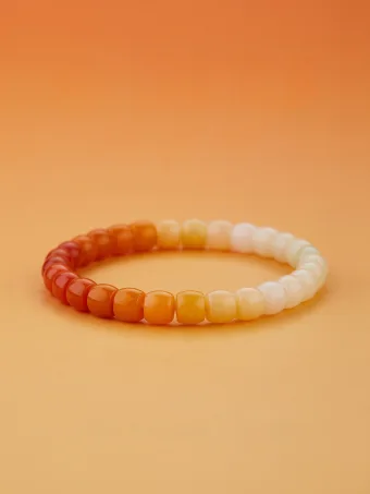 Unusual Gradient Color Yellow Jade Bracelet Accessories 2026