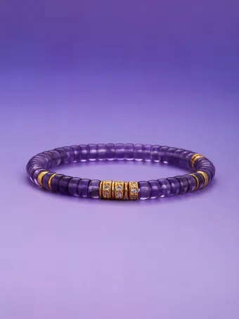 Amazing Unique Purple Handmade Amethyst Bracelets Accessories 2025