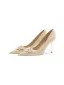 Bling Bling Champagne Rhinestone Paljetter Läder Brudskor 2026 8 cm Stilettklackar Spetsiga Bröllop Pumps Högklackade