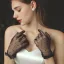 Vintage / Retro Black Lace Spotted Wedding Bridal Gloves 2025