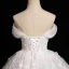 Chic / Beautiful White Beading Appliques Prom Dresses 2024 Ball Gown Strapless Sleeveless Backless Floor-Length / Long Prom Formal Dresses