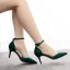 Modest / Simple Black Street Wear Womens Sandals 2023 Ankle Strap 7 cm Stiletto Heels Pointed Toe Sandals High Heels