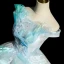 Fashion Sky Blue Beading Sequins Prom Dresses 2023 Ball Gown Ruffle Off-The-Shoulder Sleeveless Backless Floor-Length / Long Prom Formal Dresses