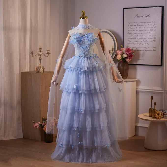 blue eyed murder in a size 5 dress Off the Shoulder Pink Blue Lace Prom Dresses, Off Shoulder Pink Blue L –  jbydress main image 1