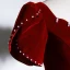 Elegant Burgundy Velvet Prom Dresses 2023 A-Line / Princess Square Neckline Short Sleeve Backless Floor-Length / Long Prom Formal Dresses